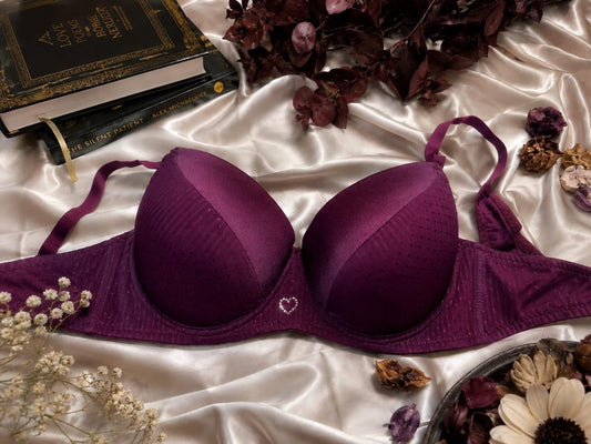 Luxury Purple Padded Bra Set | Elegant Women’s Lingerie
