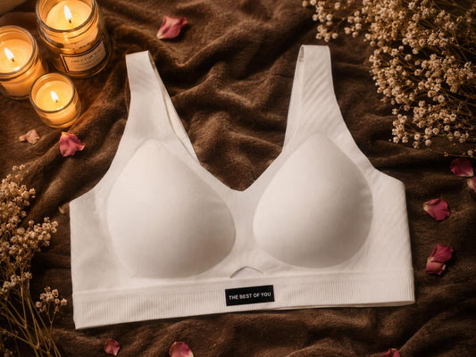 White Seamless Padded Bra | Women’s Comfort Sports Bra