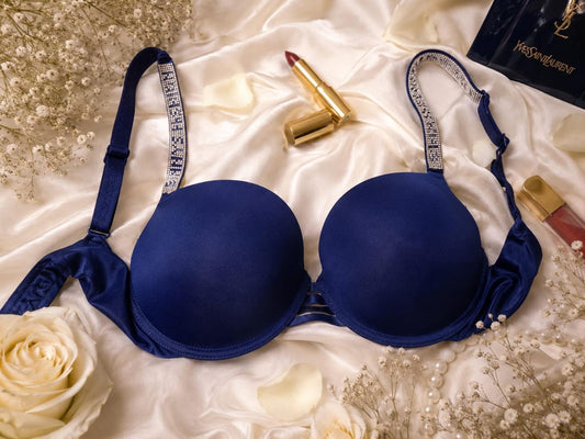 Royal Blue Padded Bra | Elegant Women’s Lingerie