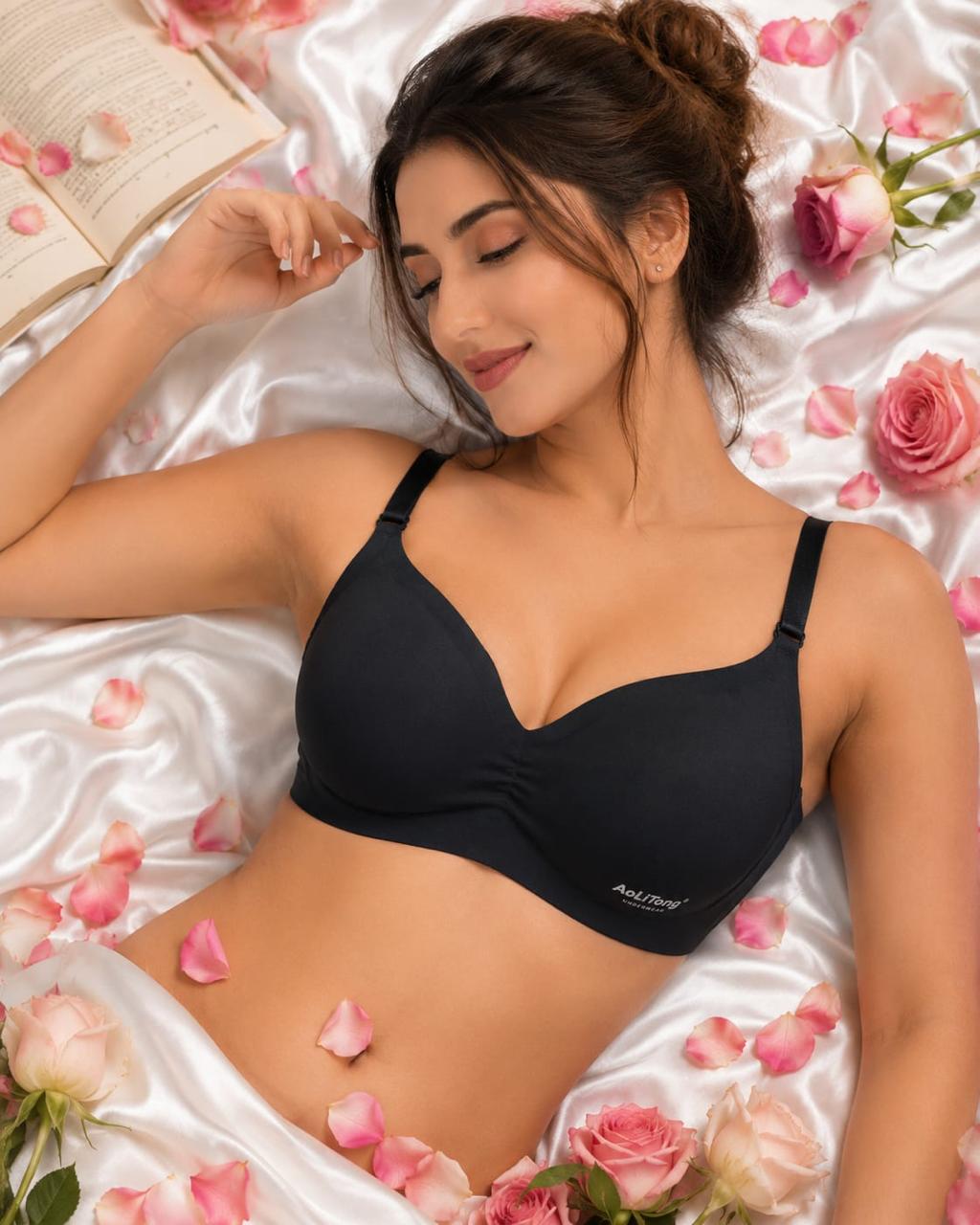 Women's Padded Seamless Bra | Soft Comfort & Natural Support Lingerie
