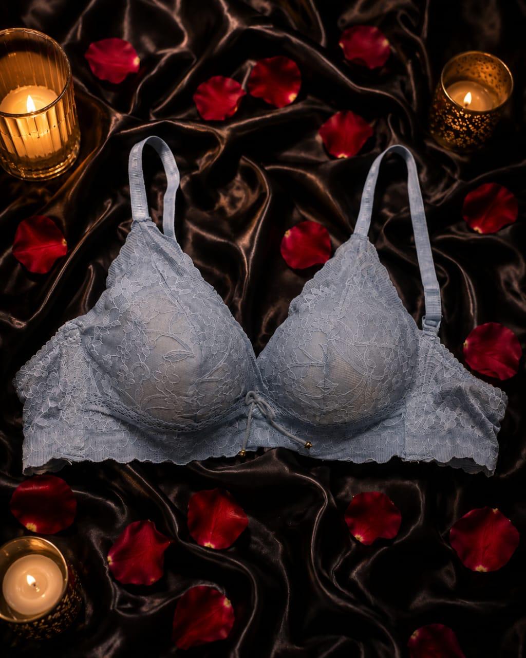 Luxury Floral Lace Bra | Women's Elegant Soft Lace Comfort Lingerie
